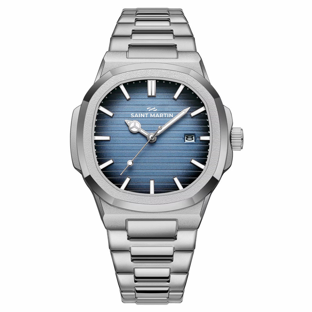 Saint Martin Monarch Series Blue Dial Stainless Steel Watch